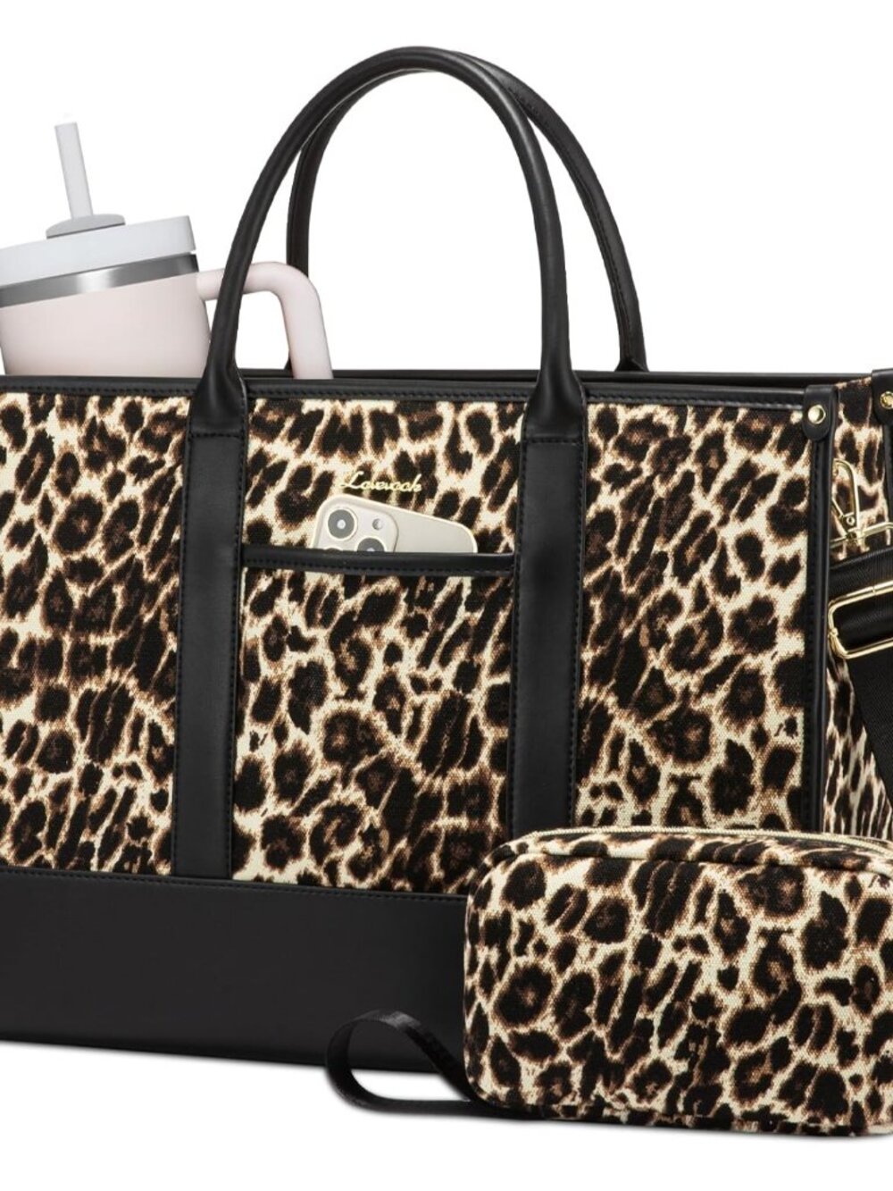 Laptop Tote Bags for Women Canvas Work Bag 15.6 inch Large Professional Teacher